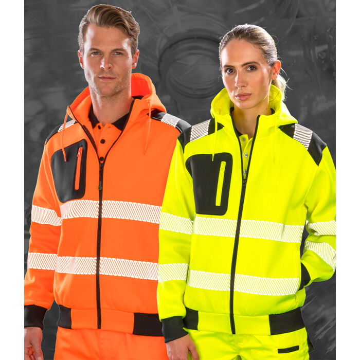 Result Genuine Recycled Safety Zip Hoodie Thumbnail