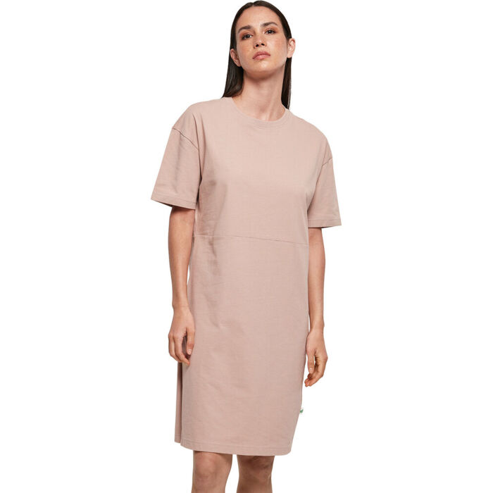 Women's organic oversizes slit tee dress Thumbnail