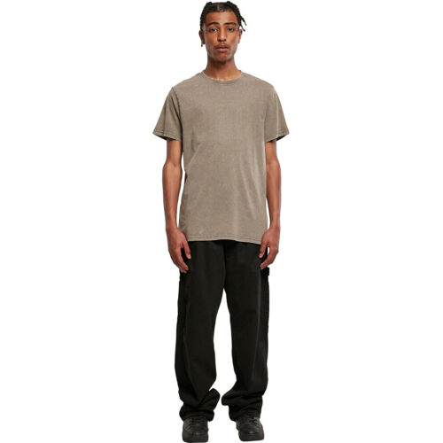 Acid washed round neck tee Thumbnail