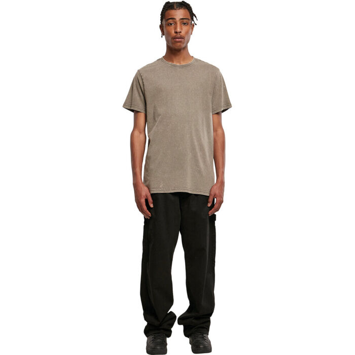 Acid washed round neck tee Thumbnail