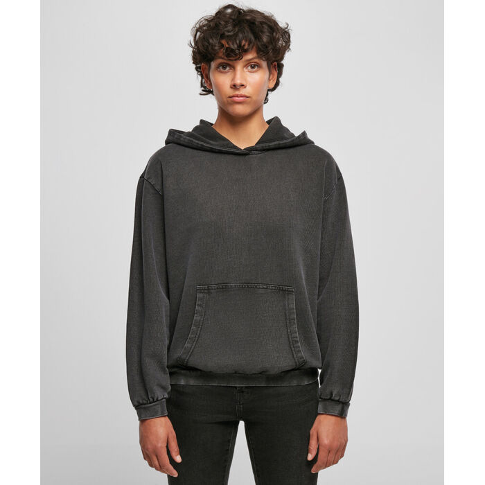 Women's acid washed oversized hoodie Thumbnail