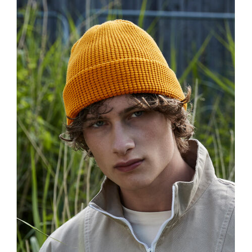 Beechfield Organic Cotton Waffle Beanie Thumbnail