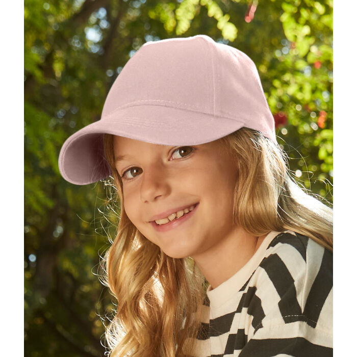Beechfield Kids Organic Cotton 5 Panel Cap Thumbnail