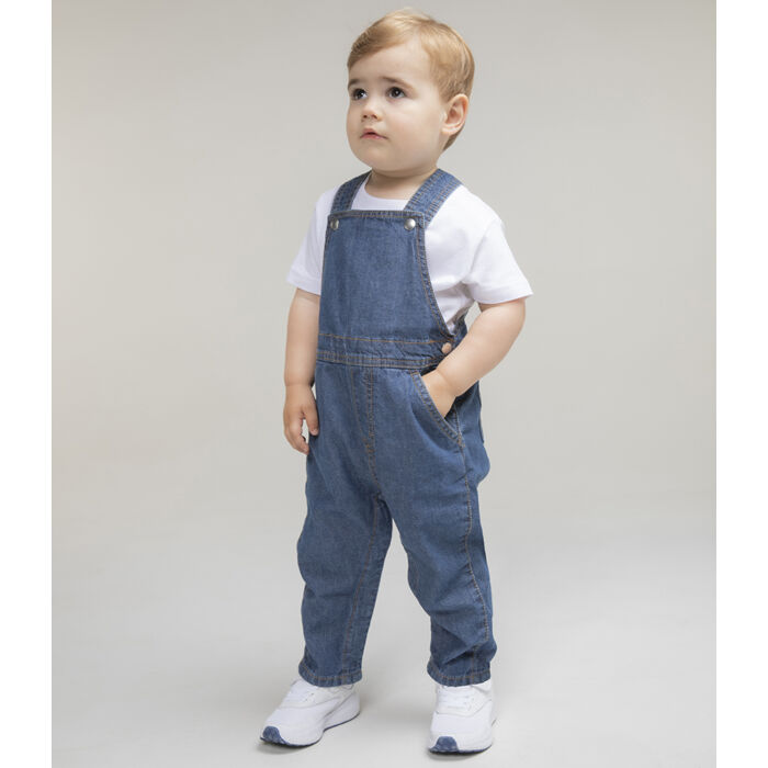 Larkwood Kids Denim Dungarees Thumbnail