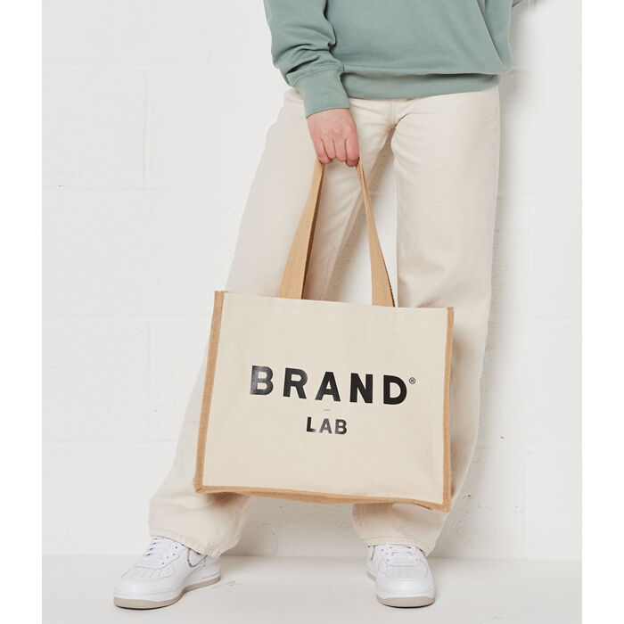 Brand Lab Jute and Canvas Shopper Thumbnail