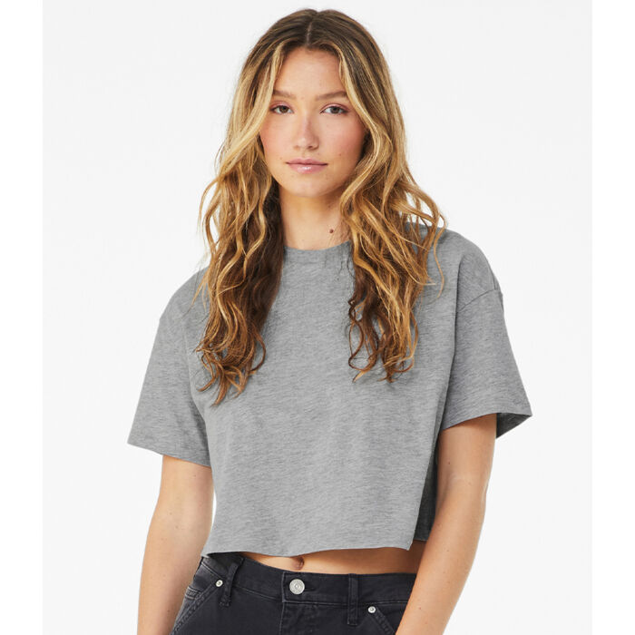 Bella Ladies Jersey Cropped T-Shirt Thumbnail