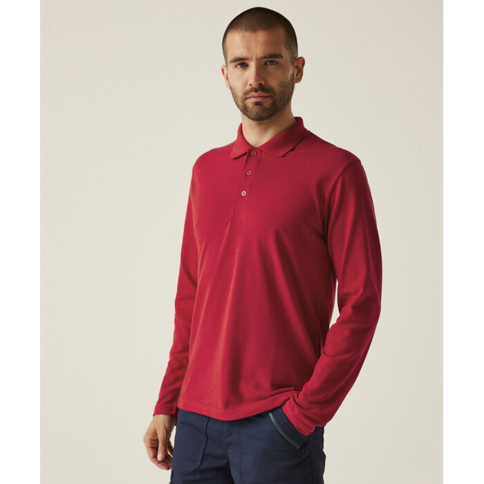 Pro 65/35 long sleeve polo Thumbnail
