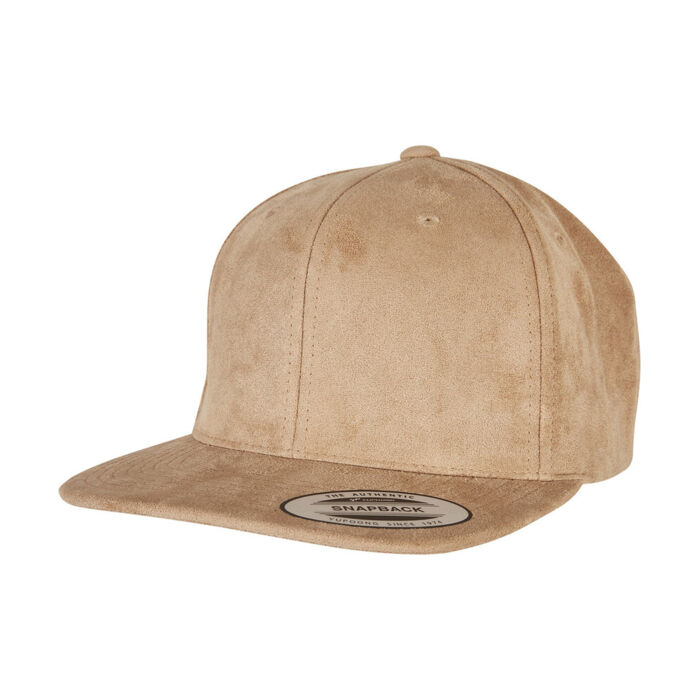 Imitation suede leather snapback (6089SU) Thumbnail