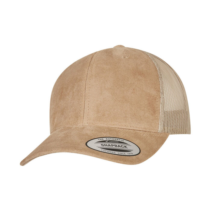 Imitation suede leather trucker cap (6606SU) Thumbnail