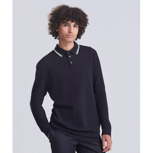 Long sleeve tipped 100 polo Thumbnail