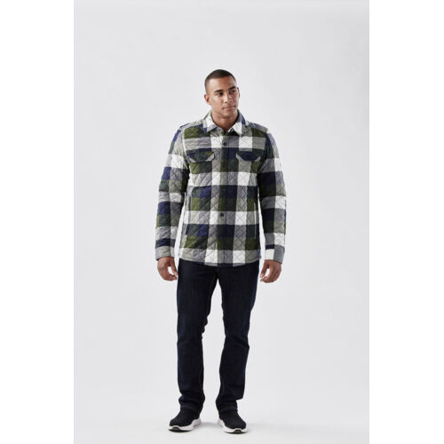 MEN'S QUILTED PLAID SHACKET Thumbnail