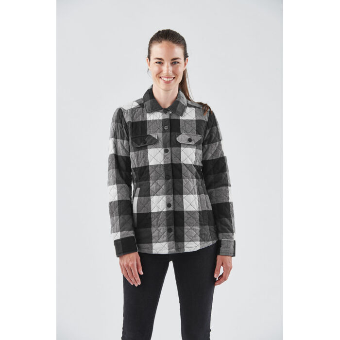 WOMEN'S QUILTED PLAID SHACKET Thumbnail