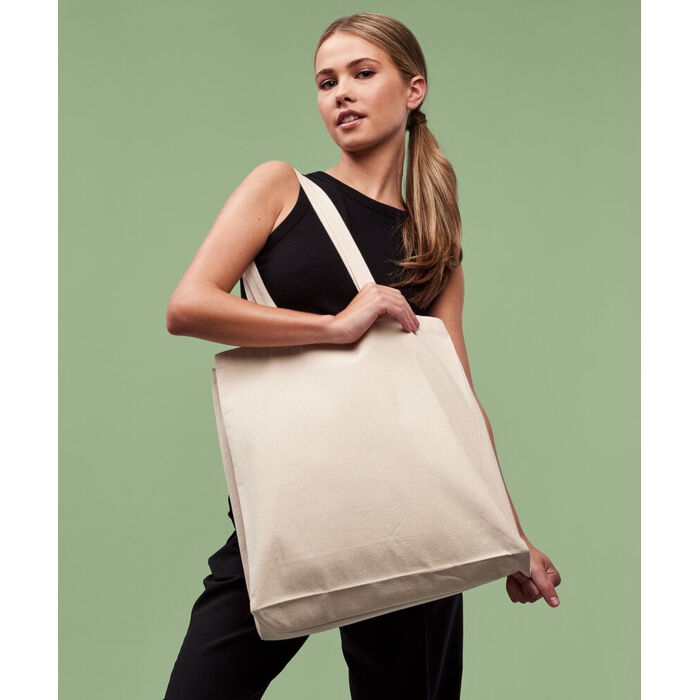 Recycled premium canvas spacious shopper Thumbnail
