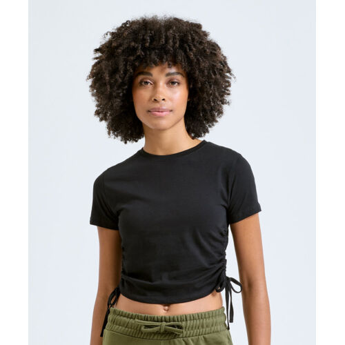 Women’s TriDri® ruched crop top Thumbnail
