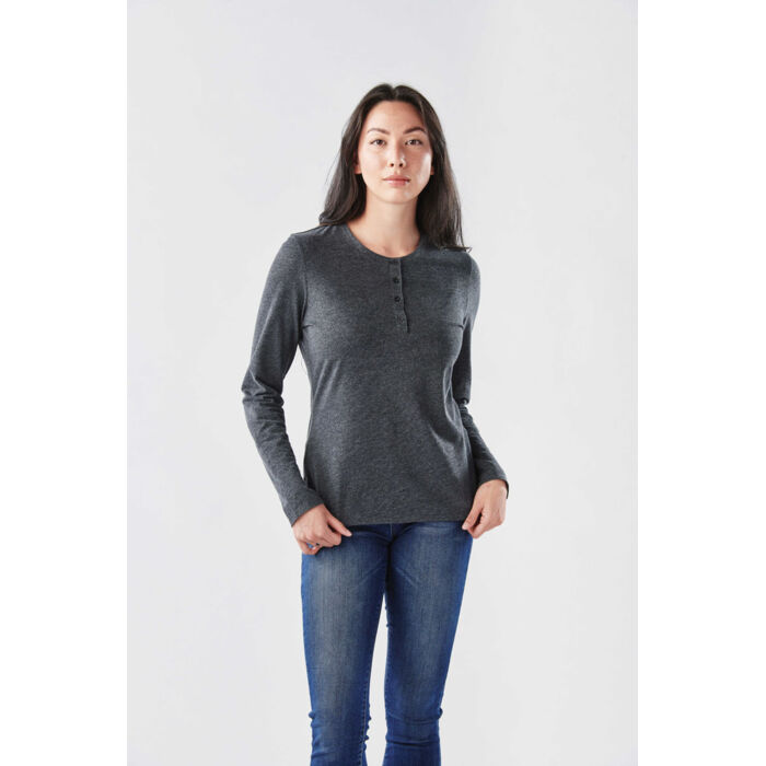 WOMEN'S TORCELLO LONG SLEEVE HENLEY Thumbnail