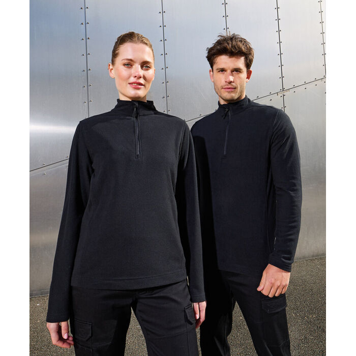 Unisex ‘Recyclight’ 1/4 zip microfleece Thumbnail