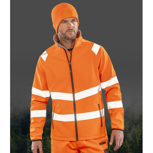 Result Genuine Recycled Printable Safety Soft Shell Jacket Thumbnail