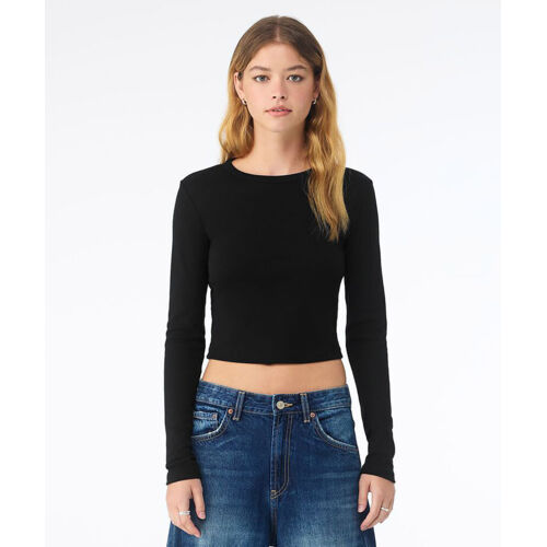 Women’s micro rib long sleeve baby t-shirt Thumbnail