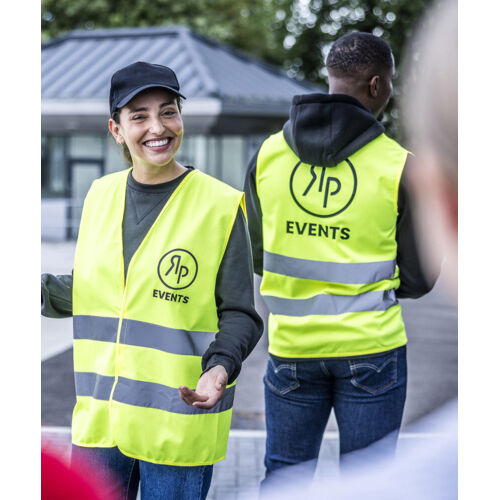 Pro hi-vis two-band easy print vest Thumbnail