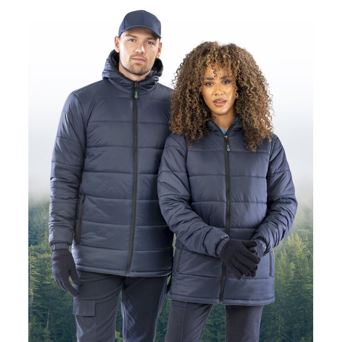 Recycled hooded padded parka Thumbnail