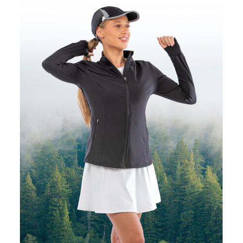 Spiro recycled women’s fitness jacket Thumbnail