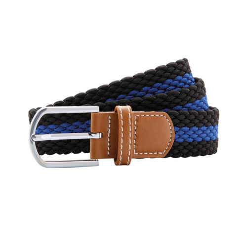 Two-colour stripe braid stretch belt Thumbnail