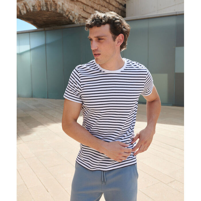 Unisex striped T Thumbnail