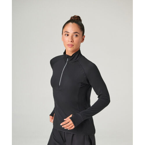 Women's long-sleeved ¼ zip top Thumbnail