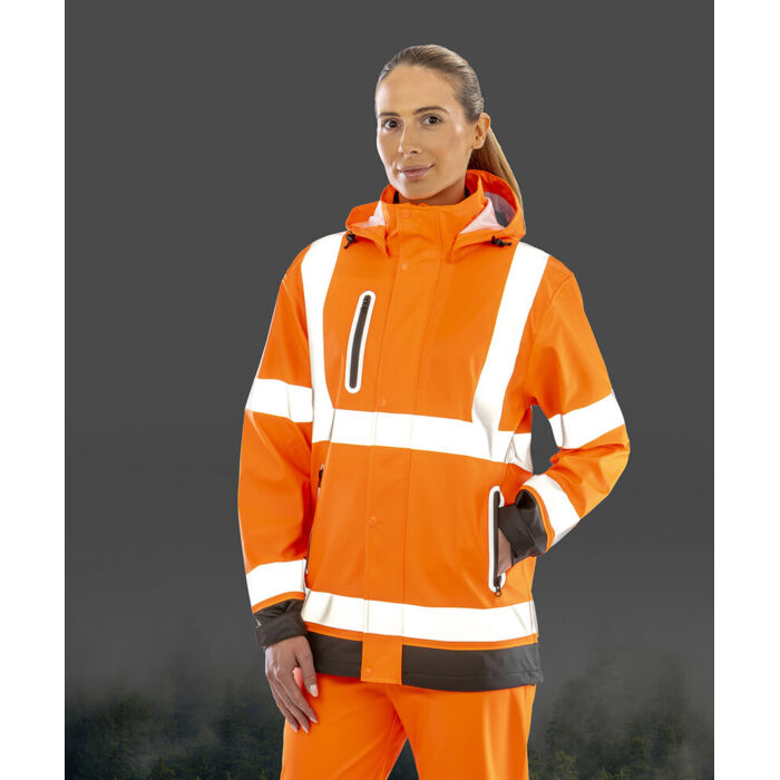 Heavy-duty prism PU safe and dry jacket with recycled backing Thumbnail
