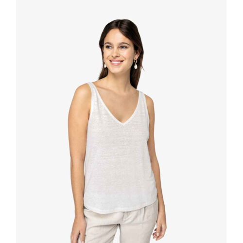 Spasso Ladies Linen Tank Top Thumbnail
