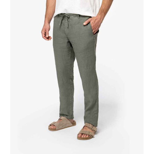 Spasso Faded Linen Trousers Thumbnail