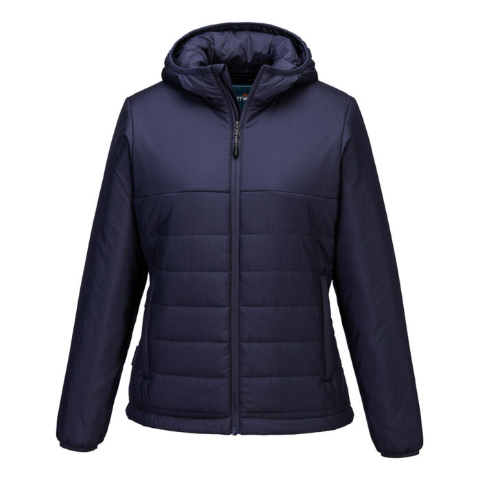 Women’s professional hooded insulated baffle jacket (S613) Thumbnail