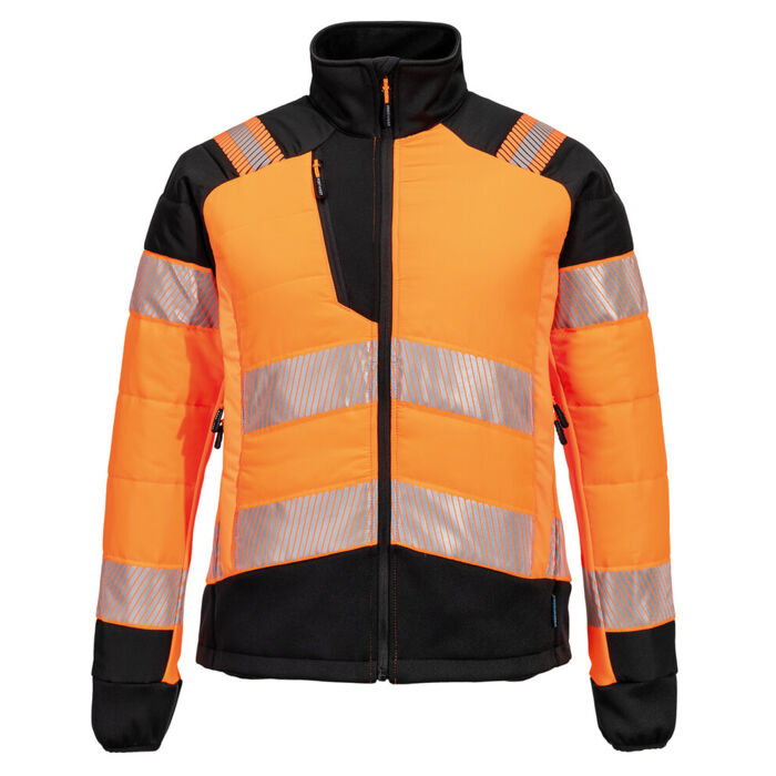 Women’s PW3 Hi-vis hybrid baffle jacket (T171) Thumbnail