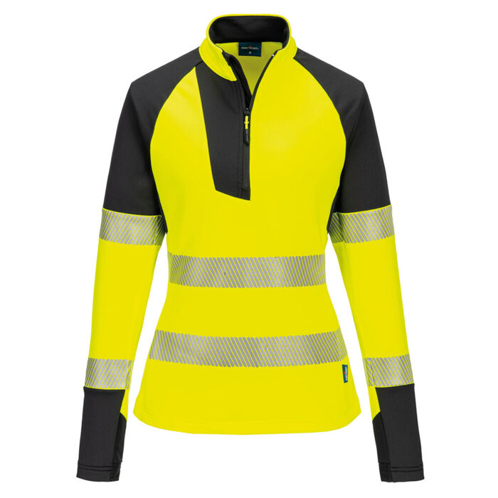 Women’s PW3 Hi-vis ¼-zip sweatshirt (T173) Thumbnail