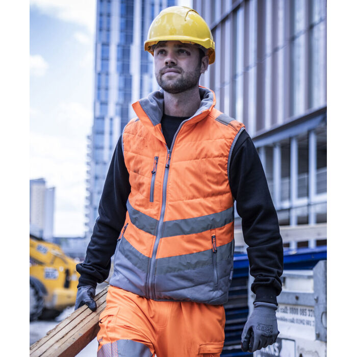 Hi-vis two-tone thermal bodywarmer Thumbnail