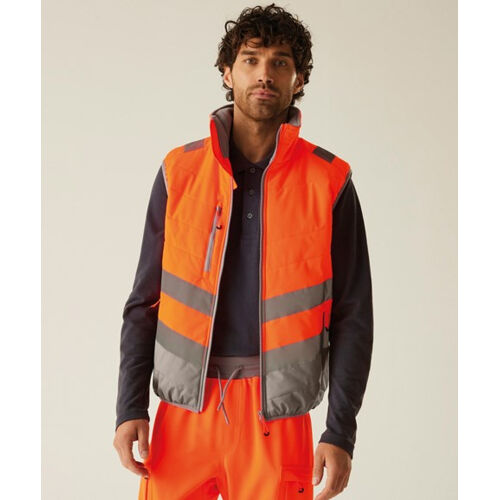 Regatta High Visibility Two Tone Thermal Baffle Bodywarmer Thumbnail