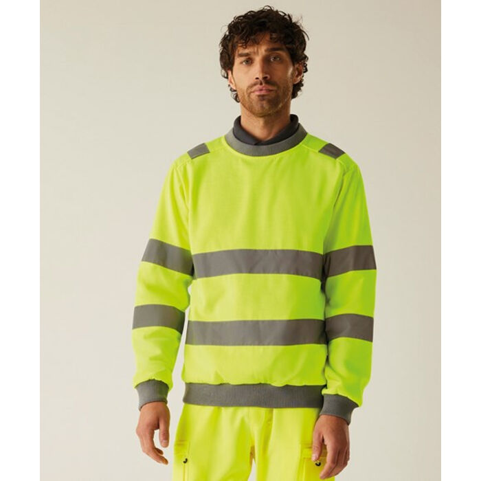 Regatta High Visibility Pro Contract Crew Neck Sweatshirt Thumbnail