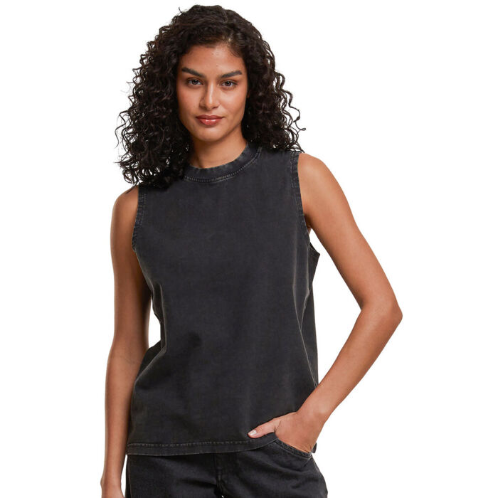 Women’s vintage washed sleeveless tee Thumbnail