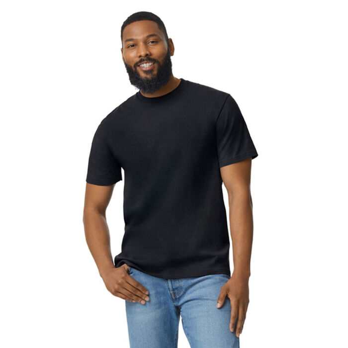 Softstyle™ midweight adult no-label enzyme wash t-shirt Thumbnail