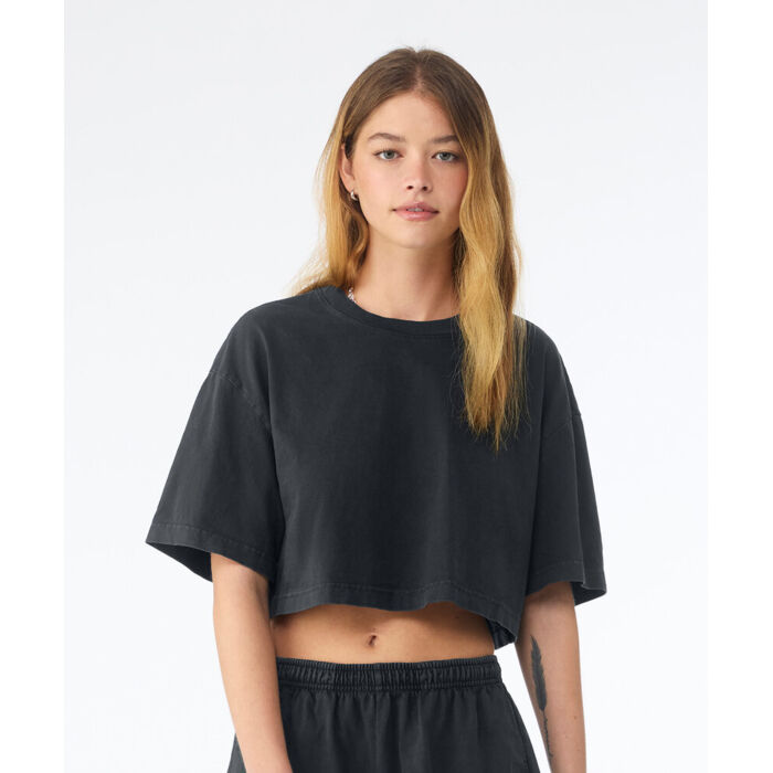 Women’s heavyweight washed cropped tee Thumbnail
