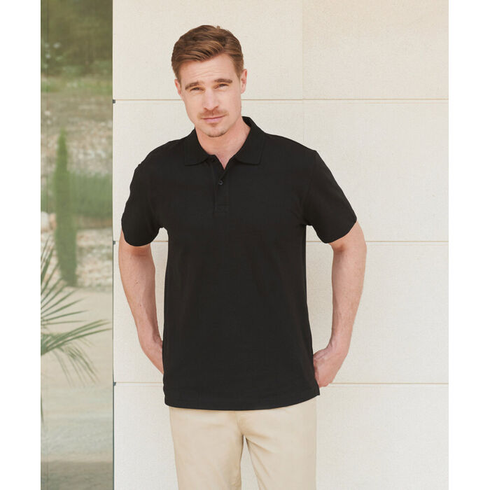 Stretch piqué polo shirt Thumbnail