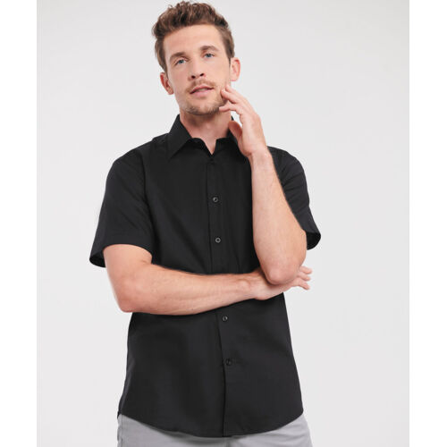 Short sleeve easycare tailored Oxford shirt Thumbnail