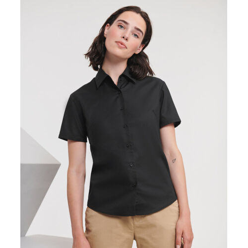 Women's short sleeve Oxford shirt Thumbnail
