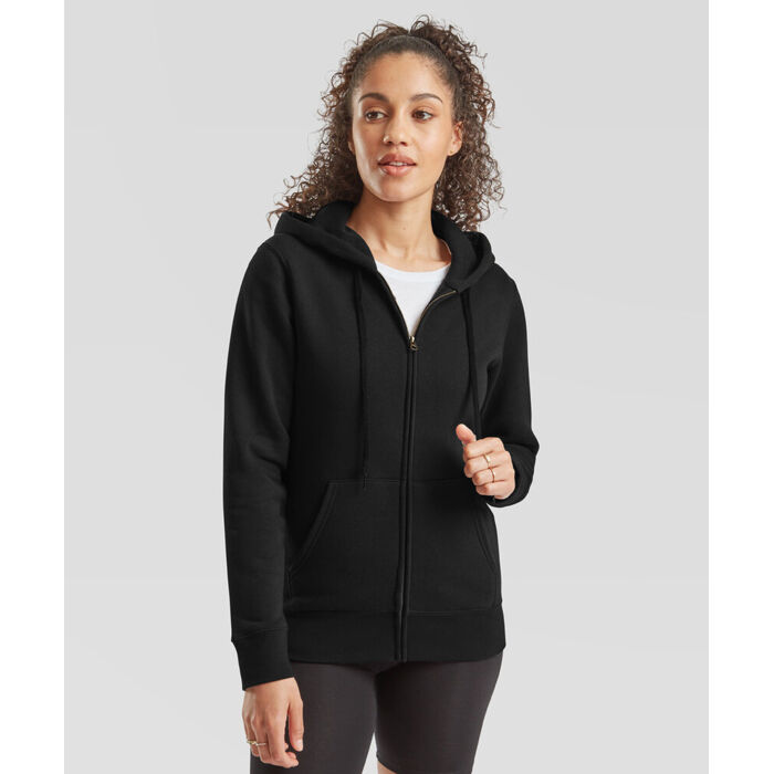 Women's premium 70/30 hooded sweatshirt jacket Thumbnail