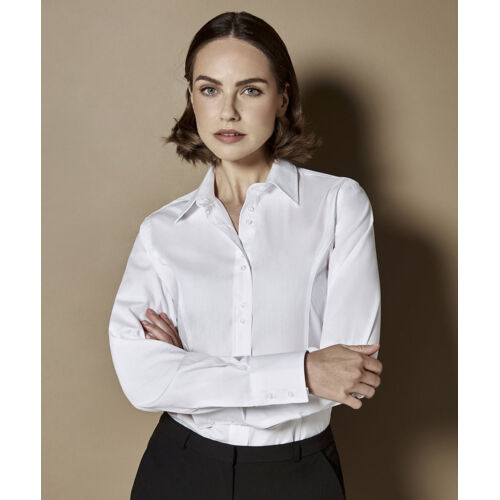 Women's city business blouse long sleeve Thumbnail