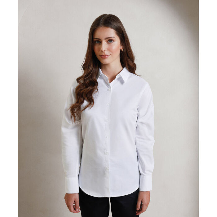 Women's signature Oxford long sleeve shirt Thumbnail