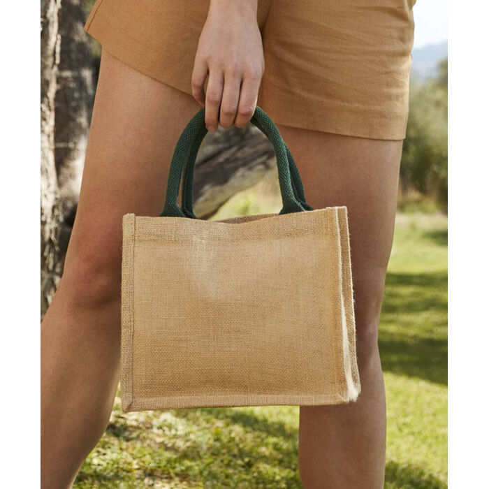 Jute mini gift bag Thumbnail