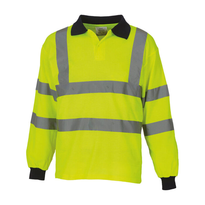 Hi-vis long sleeve polo (HVJ310) Thumbnail