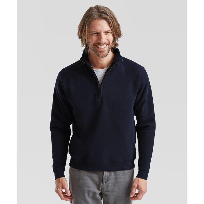 Premium 70/30 zip-neck sweatshirt Thumbnail