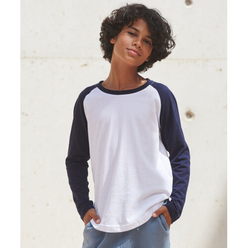 Kids long sleeve baseball T Thumbnail